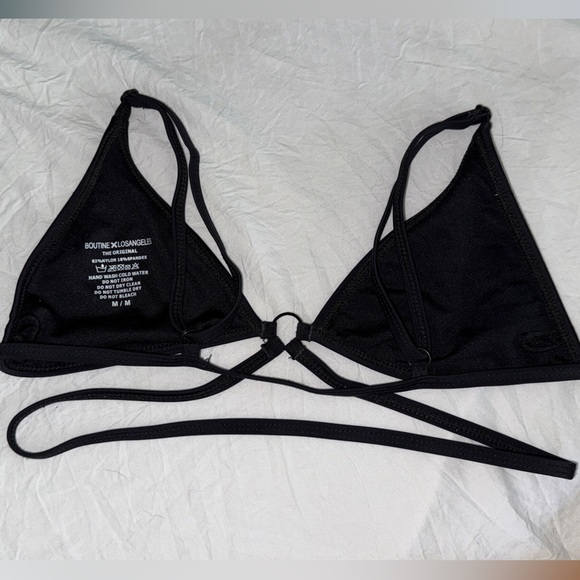 BoutineLA Black Ringer Top - Picture 2 of 3